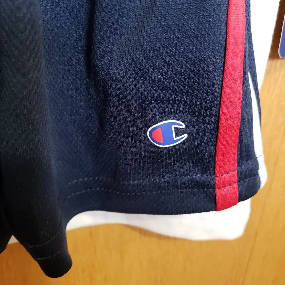 Champion Toddler 2 Piece Activewear Set White T-Shirt & Navy Athletic Shorts